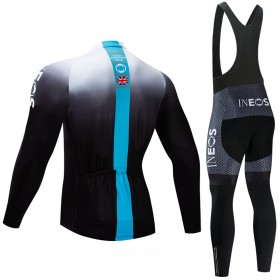 Tenue Cycliste Manches Longues et Collant à Bretelles 2019 TEAM INEOS N003